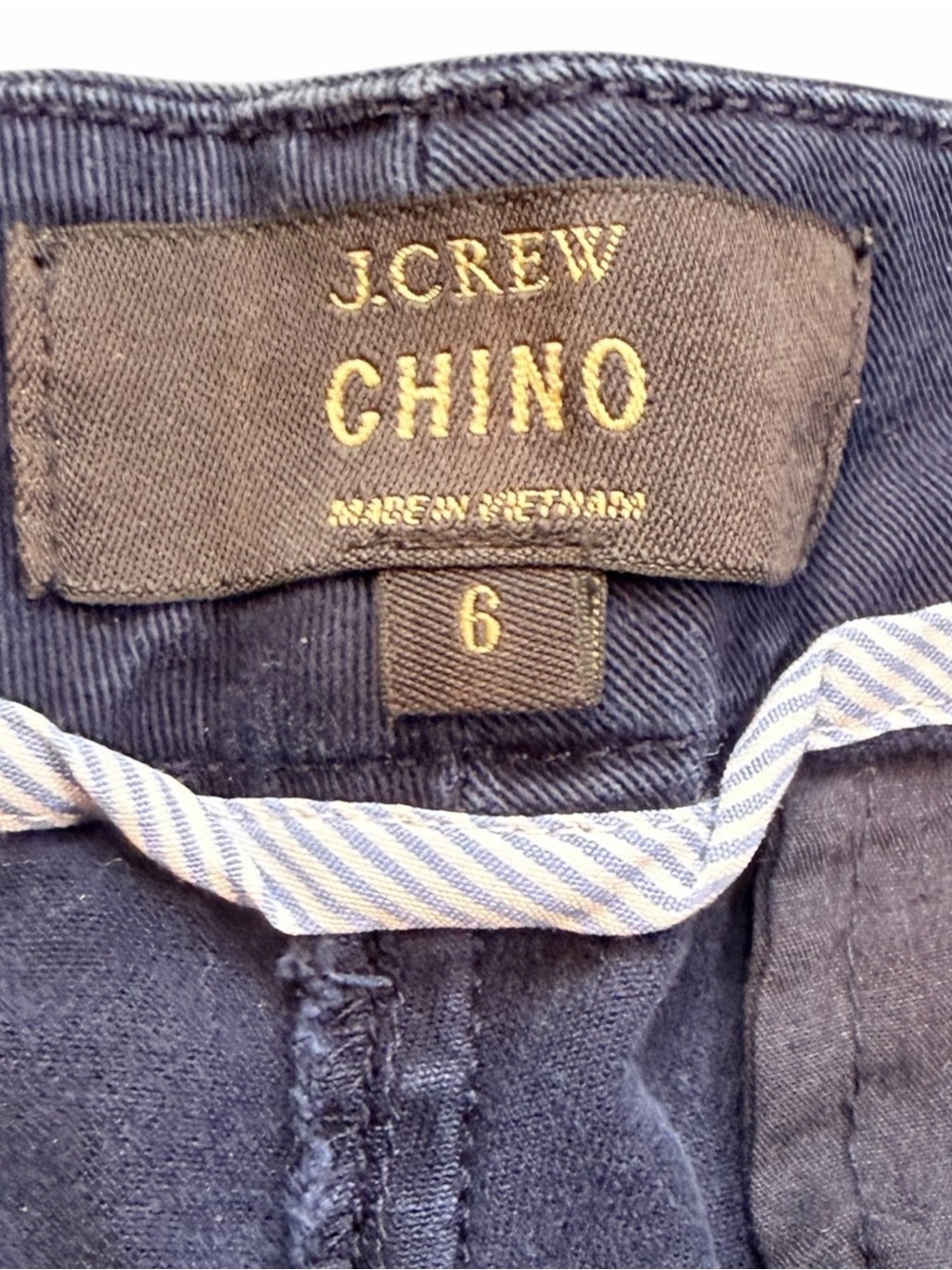 J. Crew Navy Cotton Chino Shorts - Picture 4 of 6